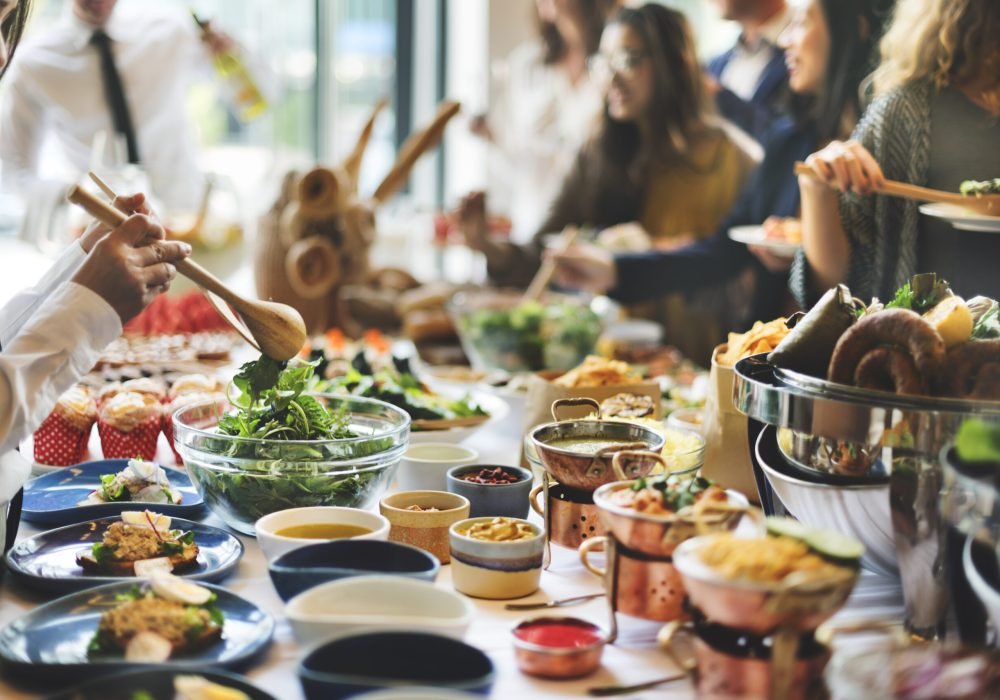 Food Buffet Catering Dining Eating Party Sharing Concept